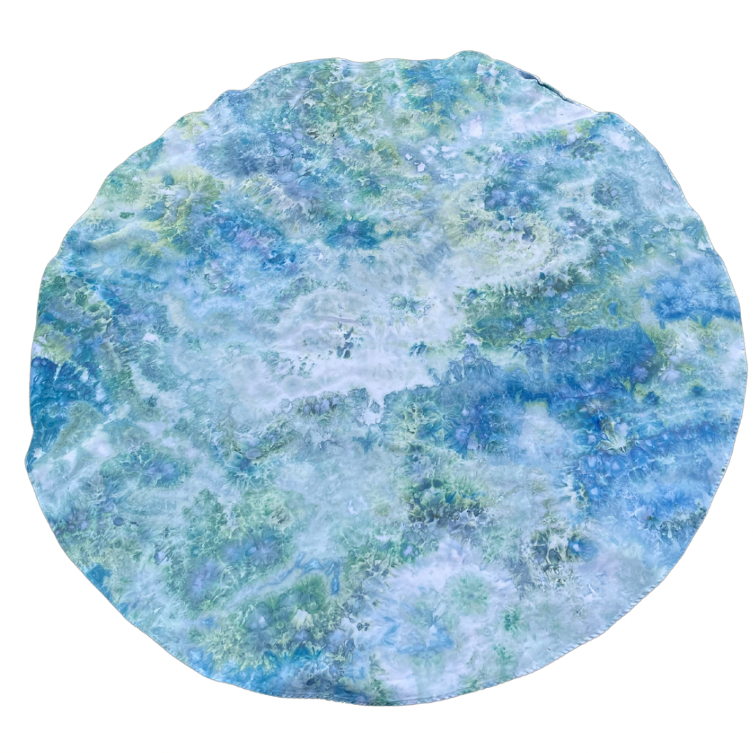 Upcycled 70" Round Table Cloth