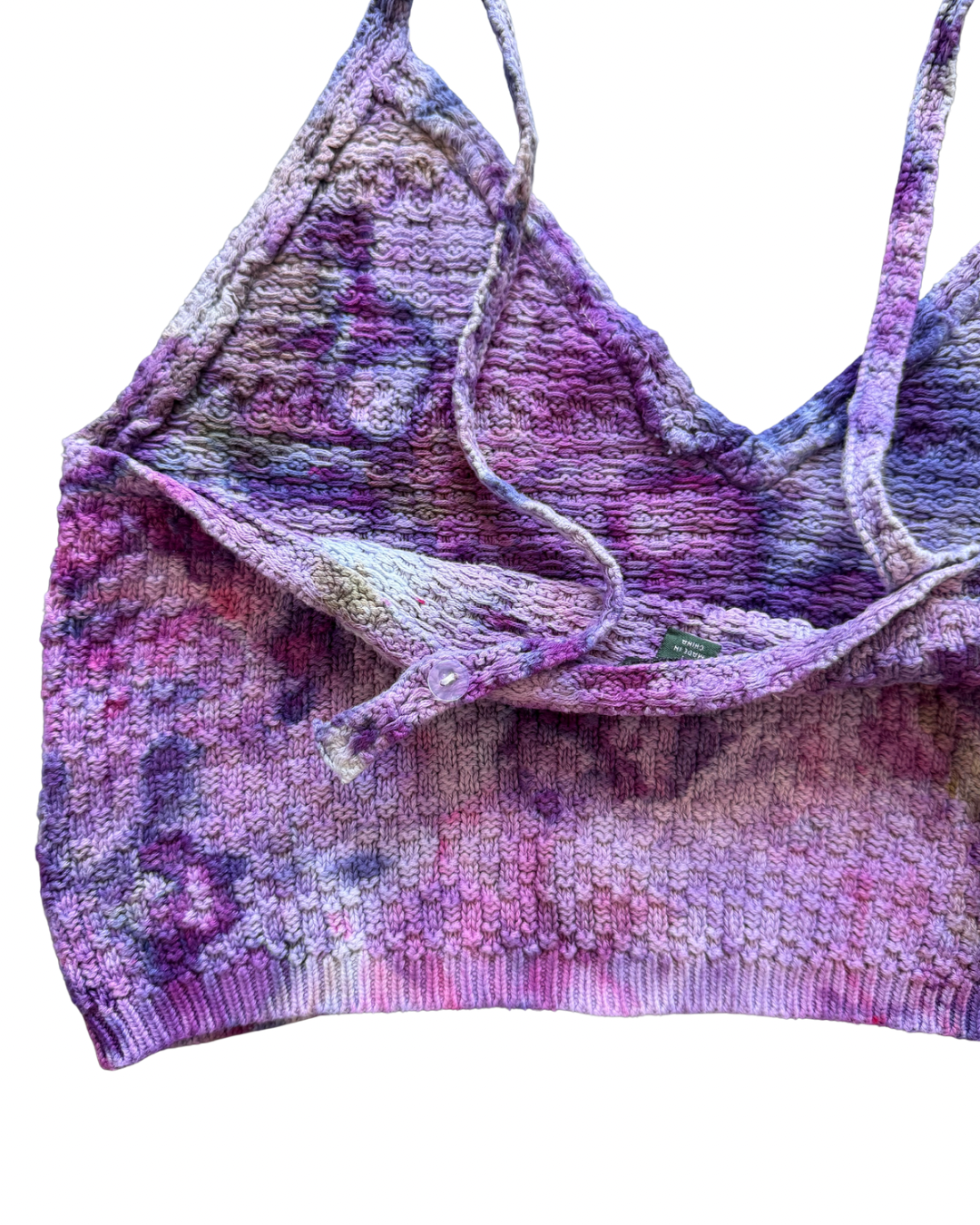 Upcycled Adult XL Knit Crop Top