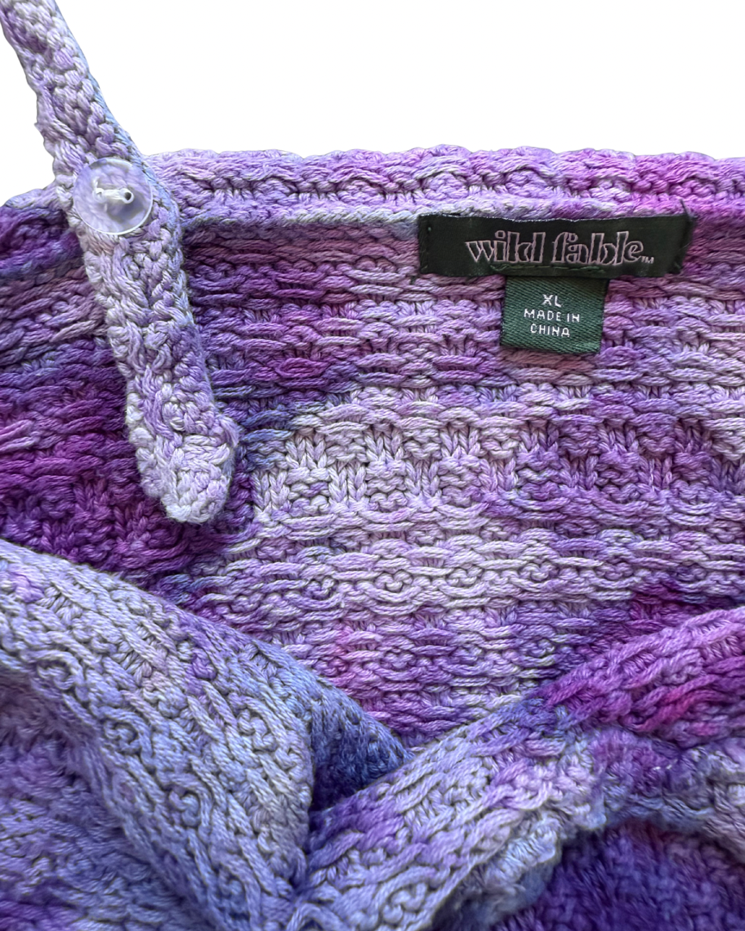Upcycled Adult XL Knit Crop Top