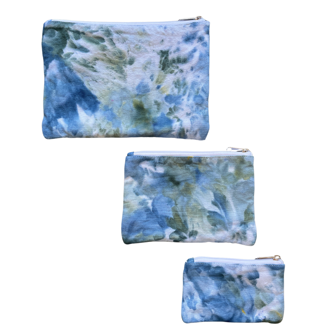 Set of Three Canvas Pouches