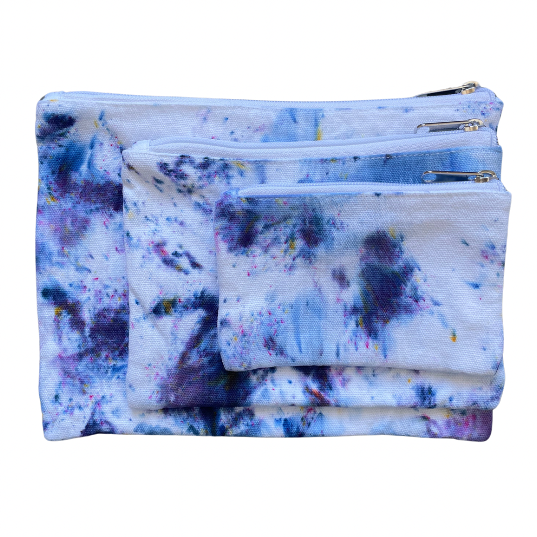 Set of Three Canvas Pouches