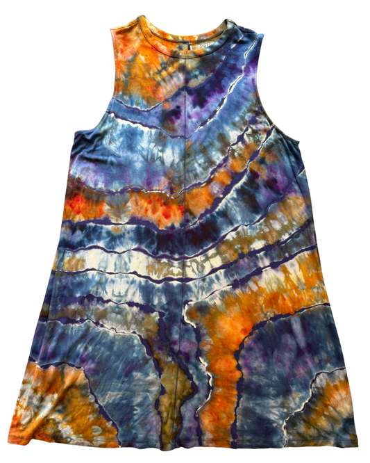 Upcycled Adult XXL Sleeveless Swing Dress