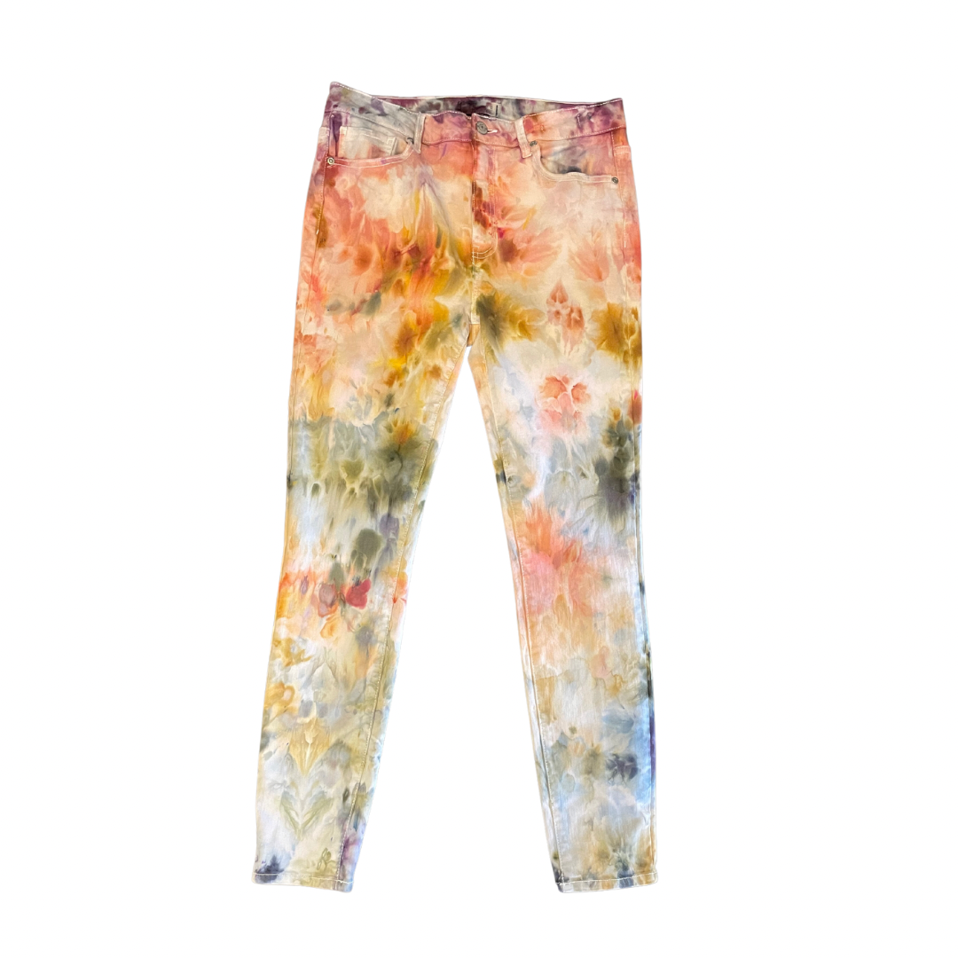 Upcycled High Rise Skinny Jeans