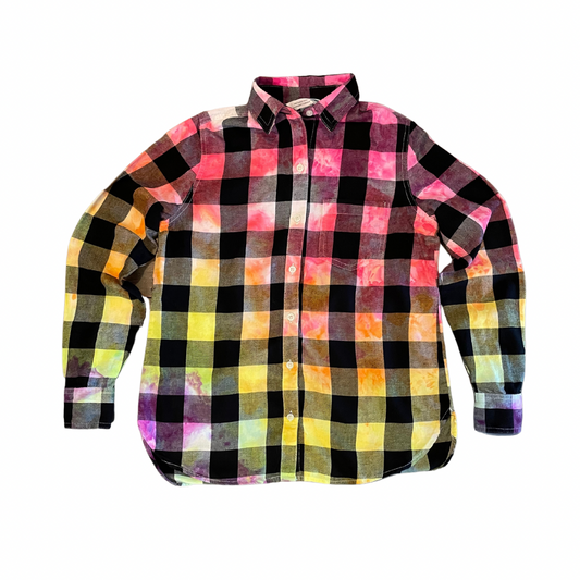 Upcycled Women’s XS Buffalo Plaid Shirt