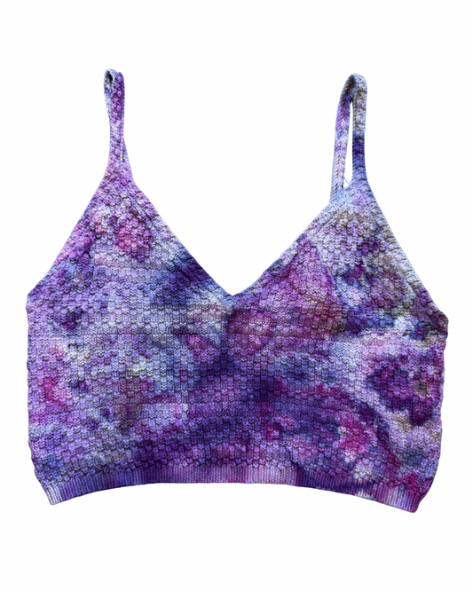 Upcycled Adult XL Knit Crop Top