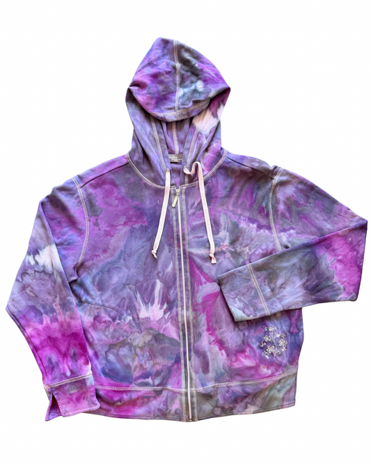 Upcycled Adult Medium Zip Hoodie