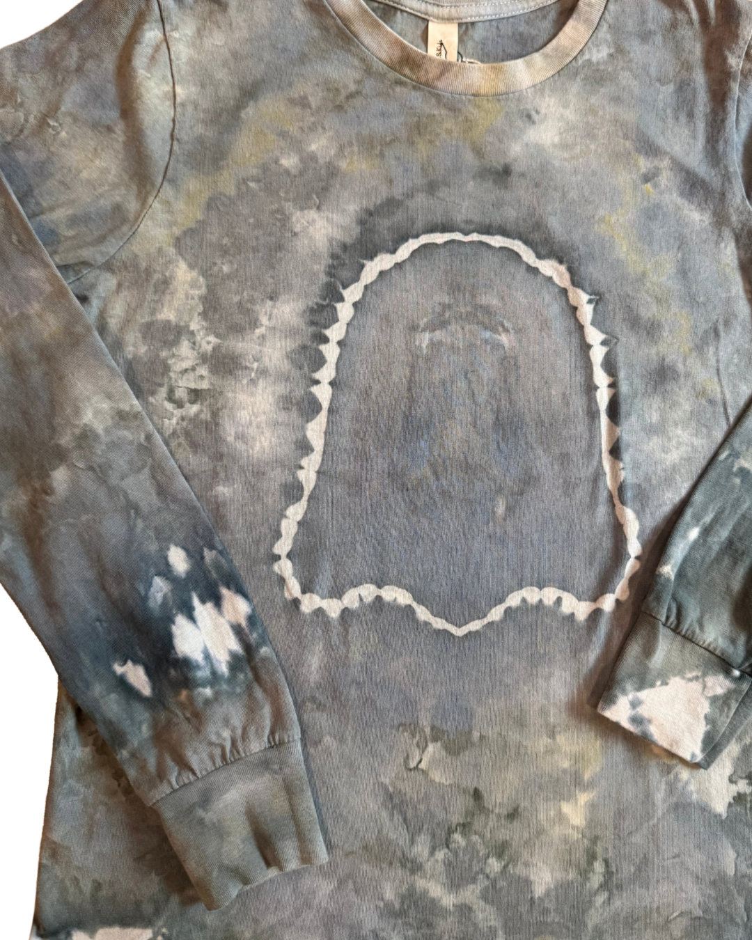 Youth Large Ghost Long Sleeve T-Shirt