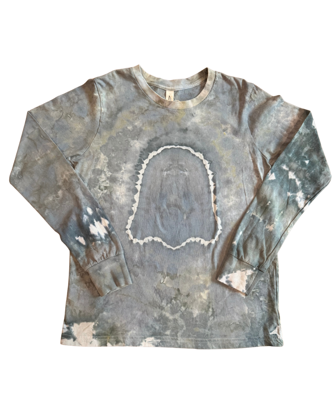 Youth Large Ghost Long Sleeve T-Shirt