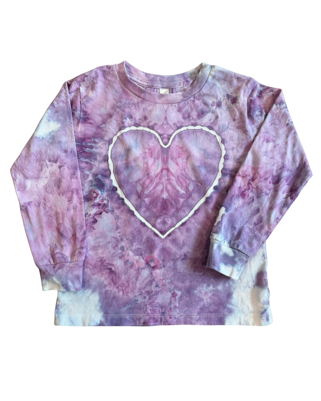 Toddler Long Sleeve Heart T-Shirt - 5T